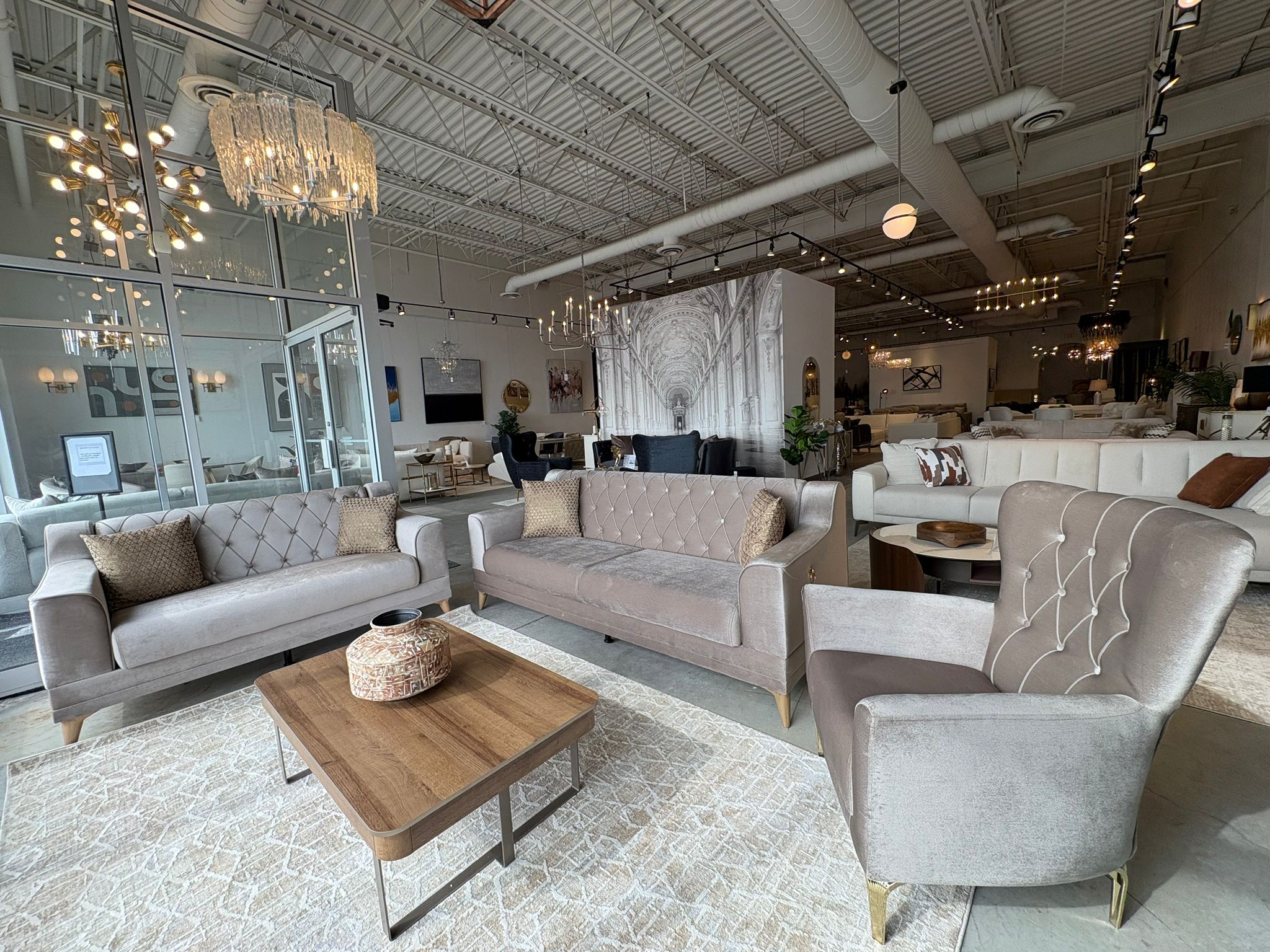 Grand Living Room Set Sofa+ Loveseat + FREE Armchair - Berre Furniture