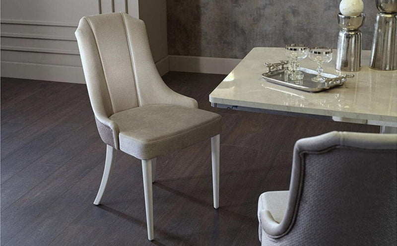 Gravita 6315 Dining Chair 2Pcs (Deren Beige) by Bellona