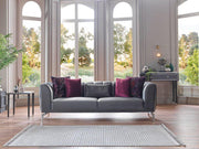 Gravita Sofa Bed Sleeper Sofa by Bellona Deren Anthracite
