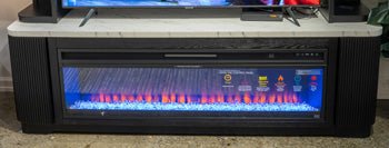 Grayman XL TV Stand w/Fireplace Option Default Title