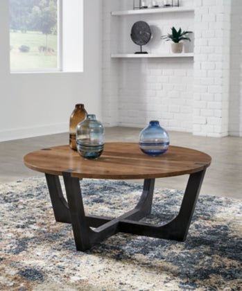 Hanneforth Round Cocktail Table - Berre Furniture