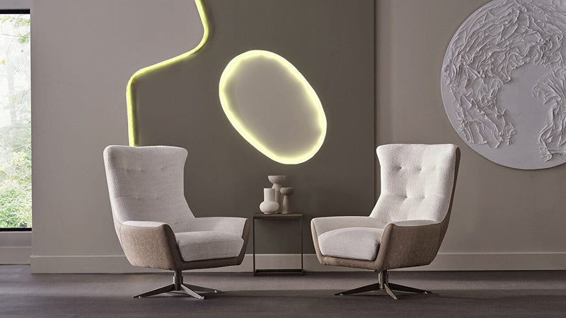 RAVELLY Living Room Set Swivel Chair