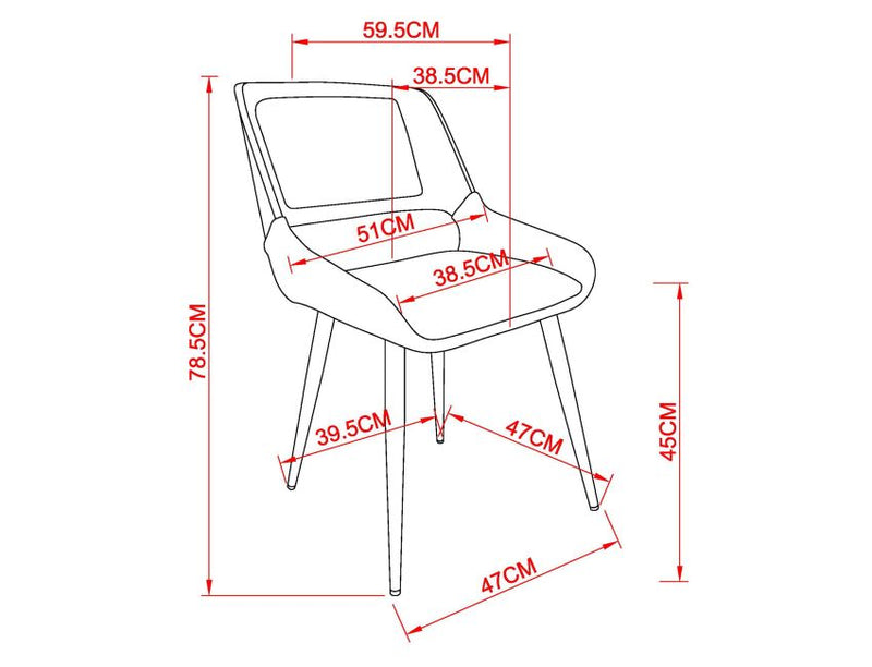 HUDSON Dining Chairs - Berre Furniture