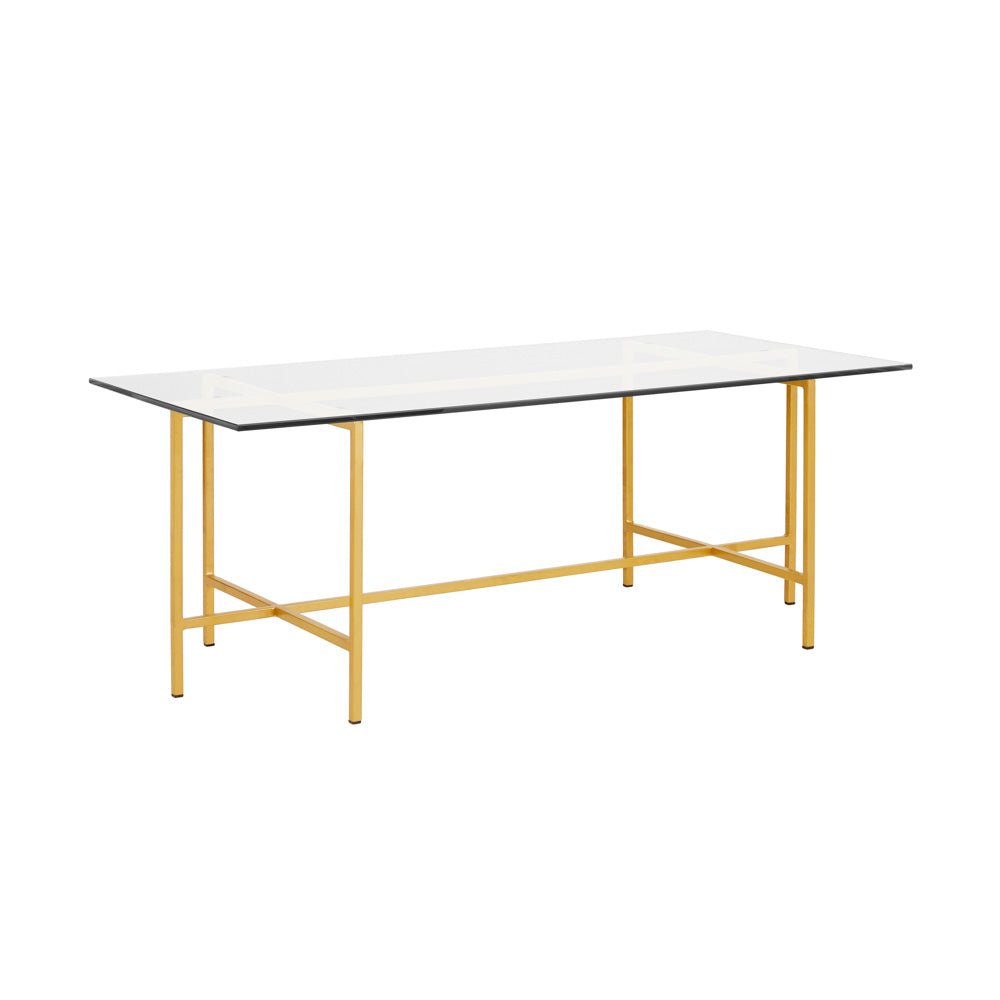 IDA Coffee Table Gold Glass