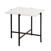 IDA End Table Black White Marble