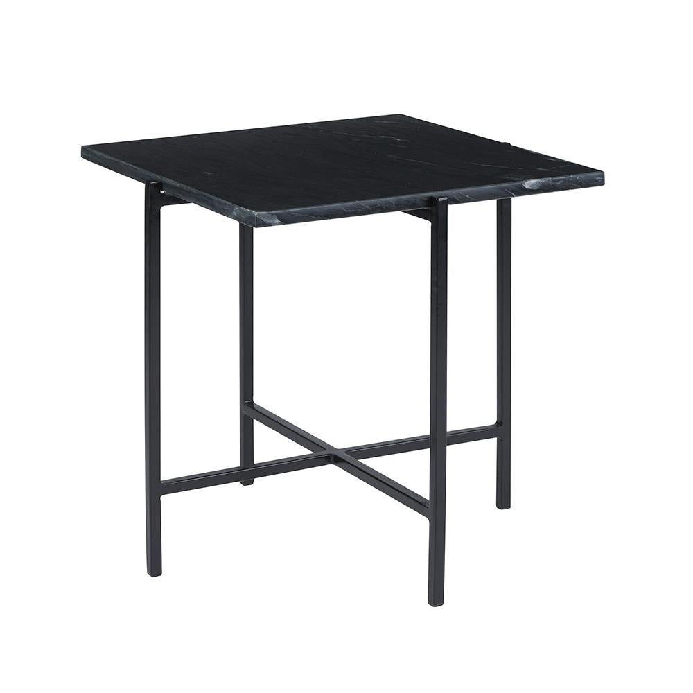 IDA End Table Black Black Marble