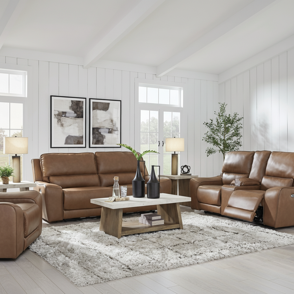SimpleJoy Super Chaise Living Room Set