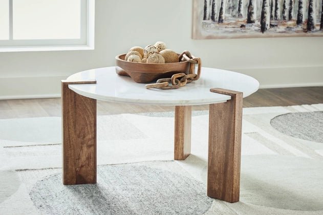 ISANTI ROUND COCKTAIL TABLE