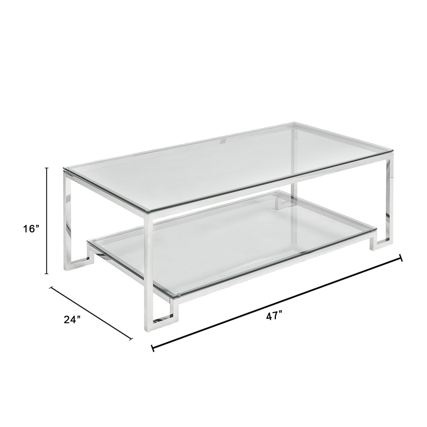 KRISTA Coffee Table Full Size-Silver