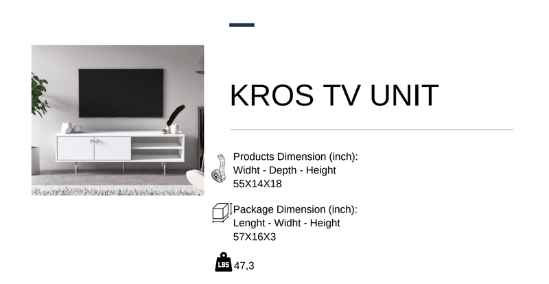 Kros TV Unit - Berre Furniture