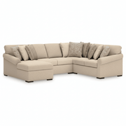 LadyMae 4-Piece Sectional with Chaise Left Chaise