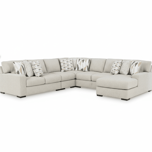 Laurelgrove 5-Piece Sectional with Chaise Right Chaise