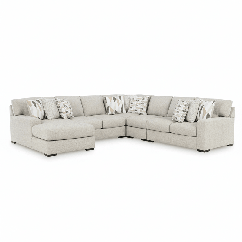 Laurelgrove 5-Piece Sectional with Chaise Left Chaise