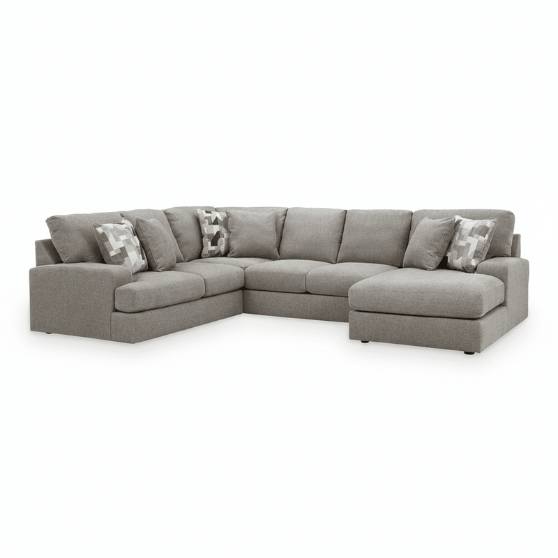 Lindon 3-Piece Sectional with Chaise Right Chaise