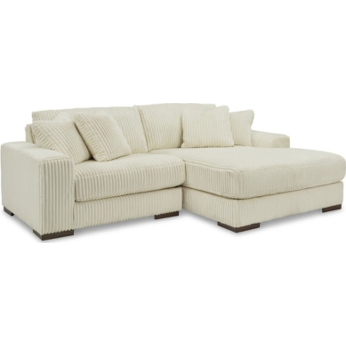 Lindyn 2 Piece Sectional with Chaise Ivory