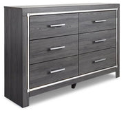 LODANNA SIX DRAWER DRESSER