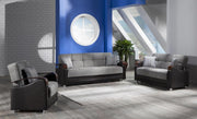Luna Living Room Set Sofa Loveseat Armchair by Bellona FULYA GRAY