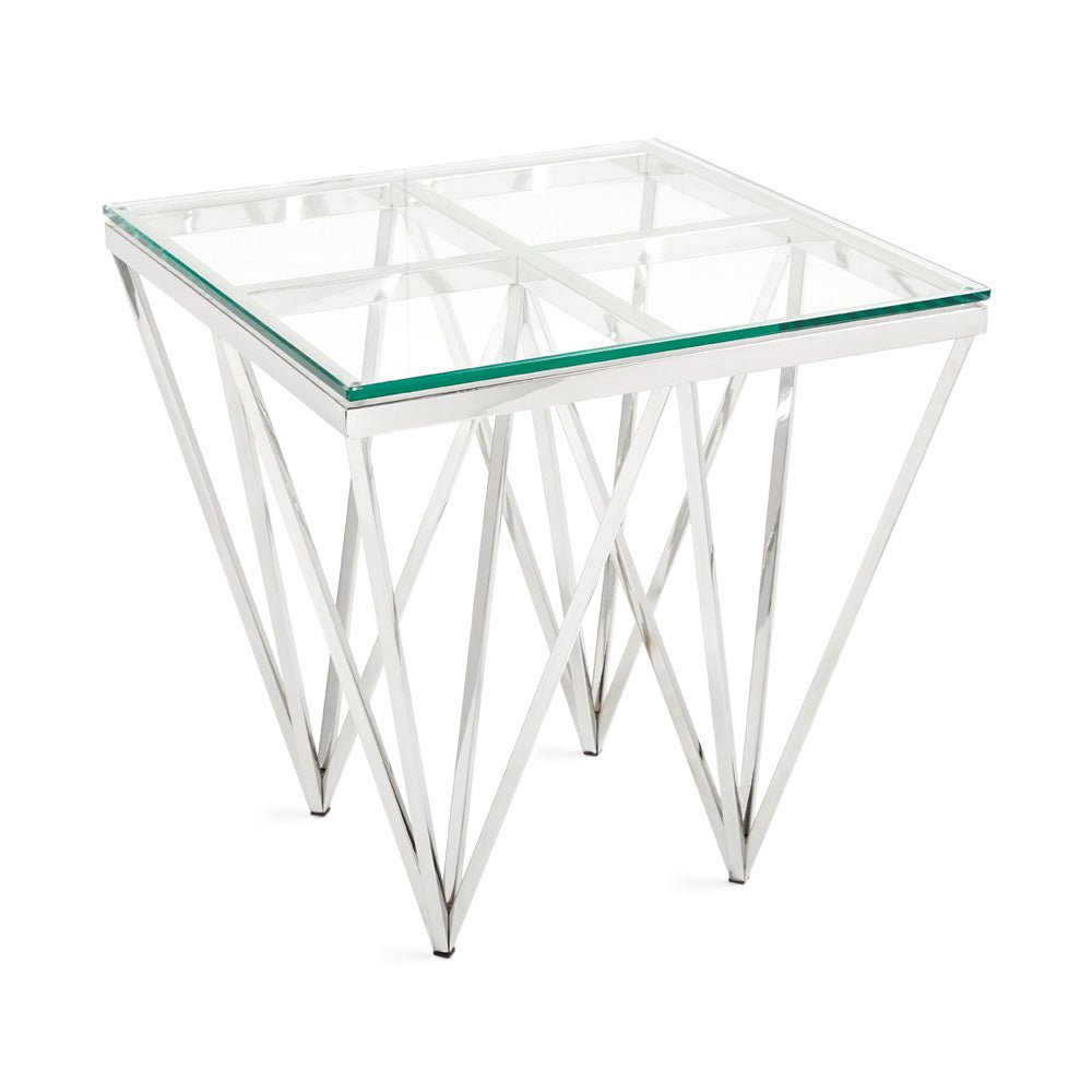 LUXOR End Table Silver