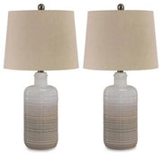 Marnina Ceramic Table Lamp Set of 2 - Berre Furniture