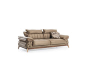 Maserati 3 Seater Sofa Light Brown