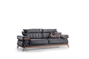 Maserati 3 Seater Sofa Black