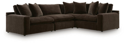 Maxton Heights 4-Piece Sectional Bittersweet