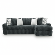 Midnight-Madness 2-Piece Sectional Sofa Chaise Right Chaise