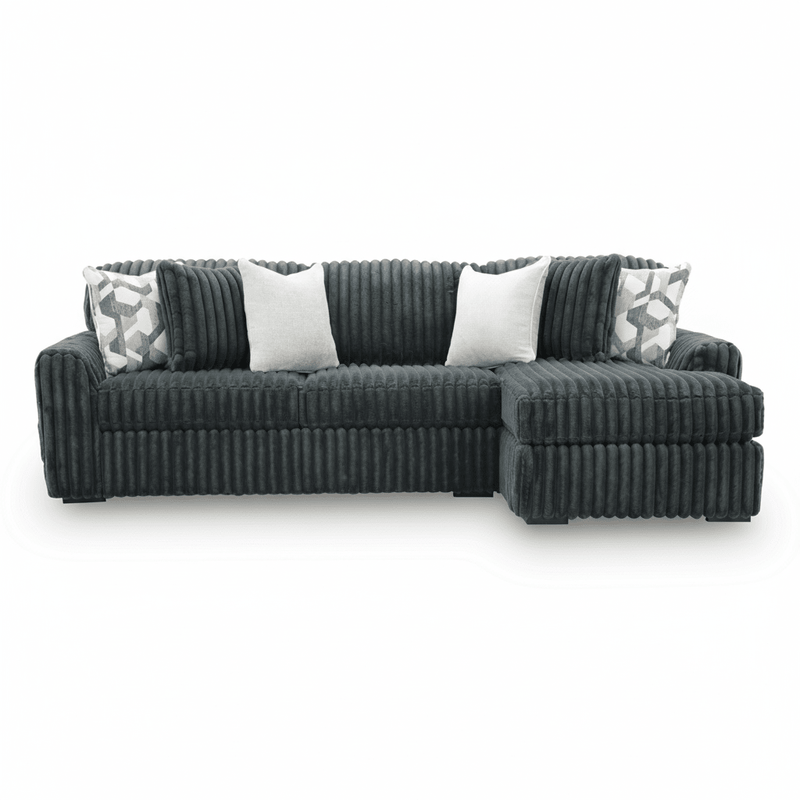 Midnight-Madness 2-Piece Sectional Sofa Chaise Right Chaise