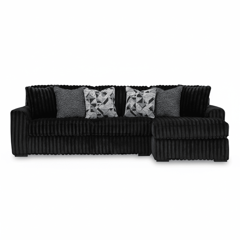 Midnight-Madness 2-Piece Sectional Sofa with Chaise Left Chaise