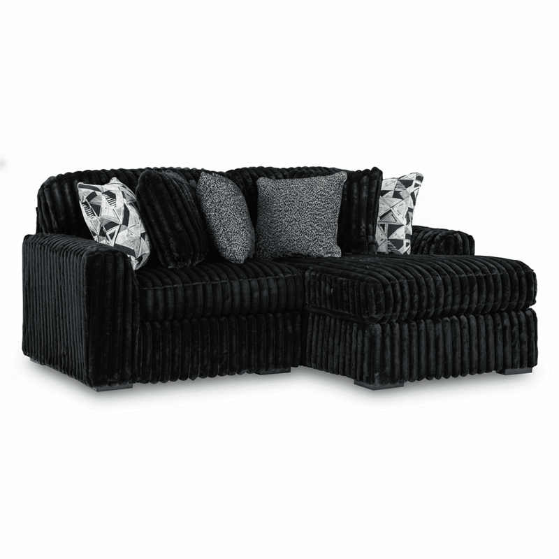 Midnight-Madness 2-Piece Sectional with Chaise Right Chaise
