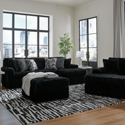 Midnight-Madness 3-Piece Double Chaise Sectional Onyx