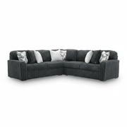 Midnight-Madness 3-Piece Sectional Gunmetal
