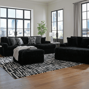 Midnight-Madness 3-Piece Sectional Sofa Onyx