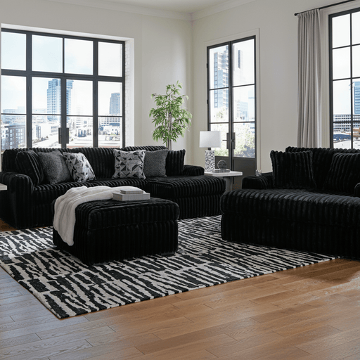 Midnight-Madness 3-Piece Sectional Sofa Onyx