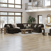 Midnight-Madness 3-Piece Sectional with Chaise Option C