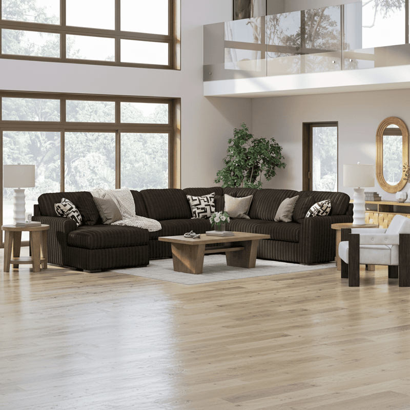 Midnight-Madness 3-Piece Sectional with Chaise Option C