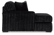 Midnight-Madness 3-Piece Sectional with Chaise