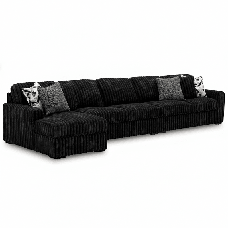 Midnight-Madness 3-Piece Sectional with Chaise Default Title