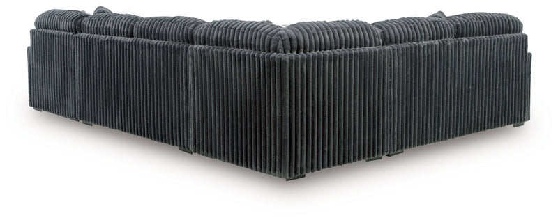Midnight-Madness 4-Piece Sectional with Chaise