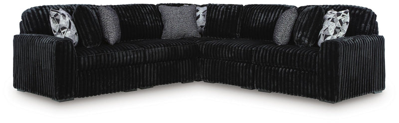 Midnight-Madness 5-Piece Sectional Onyx