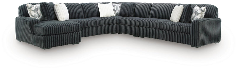 Midnight-Madness 5-Piece Sectional with Chaise Standard