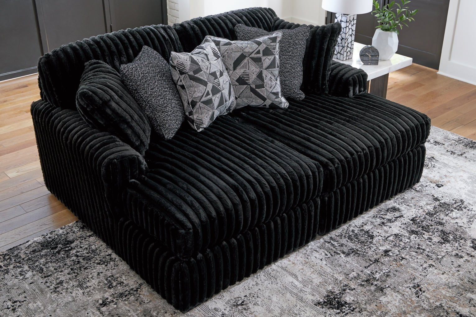 Midnight - Madness Super Chaise Loveseat - Berre Furniture