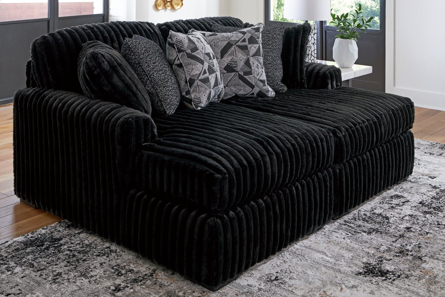 Midnight - Madness Super Chaise Loveseat - Berre Furniture