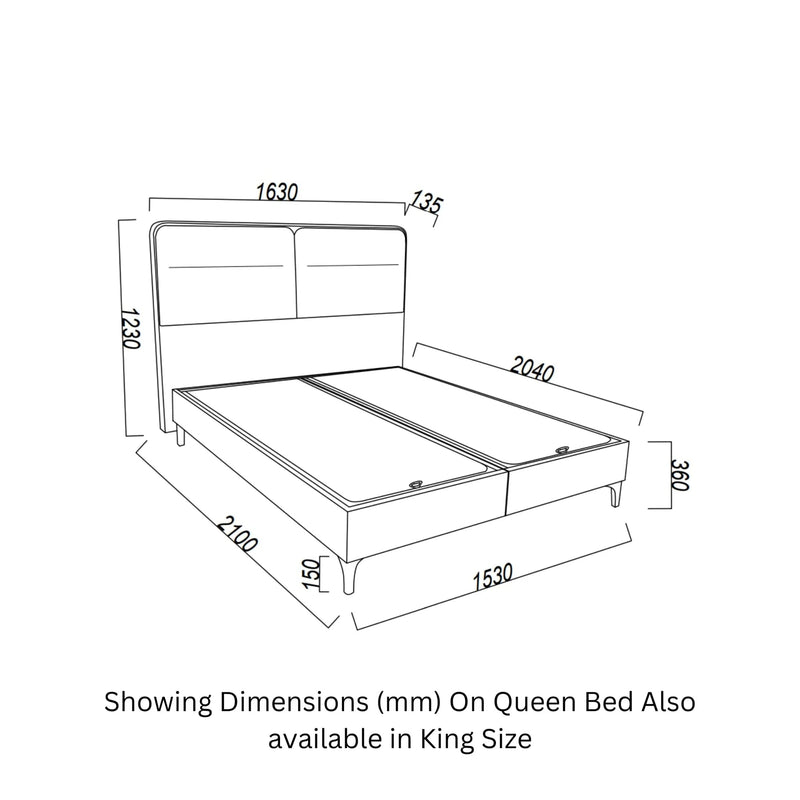 MIRANTE Bed by Bellona - Berre Furniture