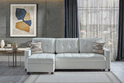 Mocca Corner Sectional ( Niva White) By Bellona - Berre Furniture