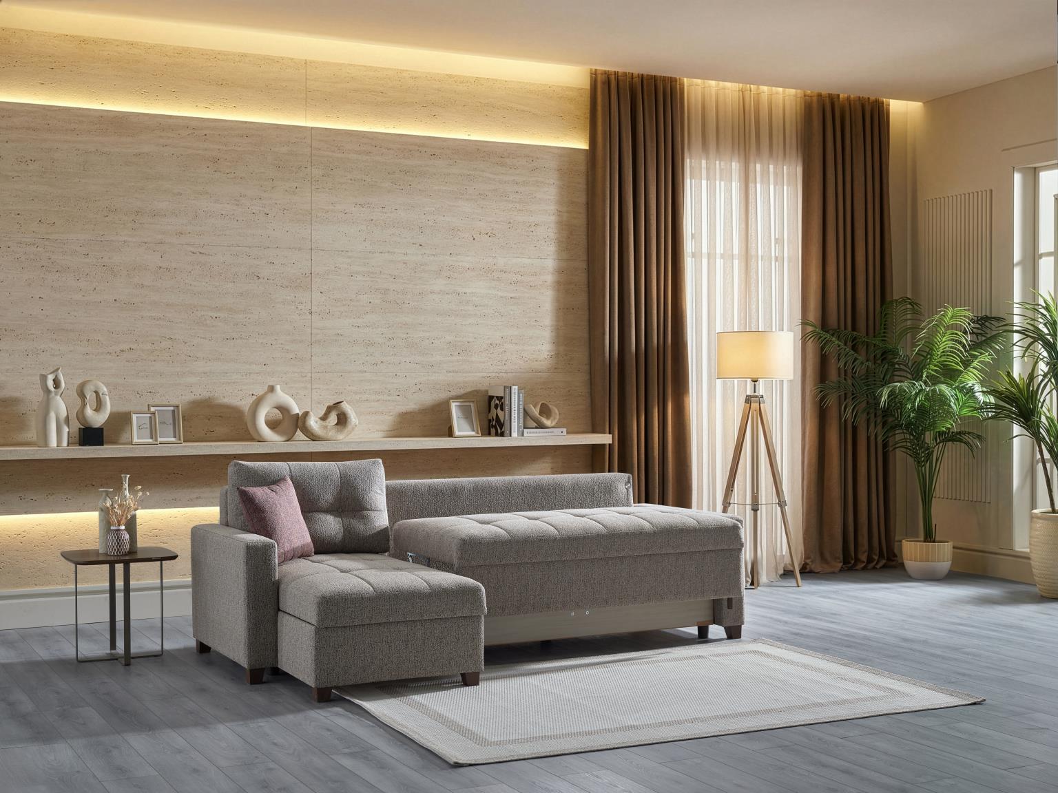 Mocca Sectional (Hanedan Vizon) By Bellona - Berre Furniture