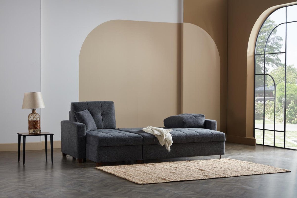 Mocca Sleeper Sectional 3 Pieces by Bellona