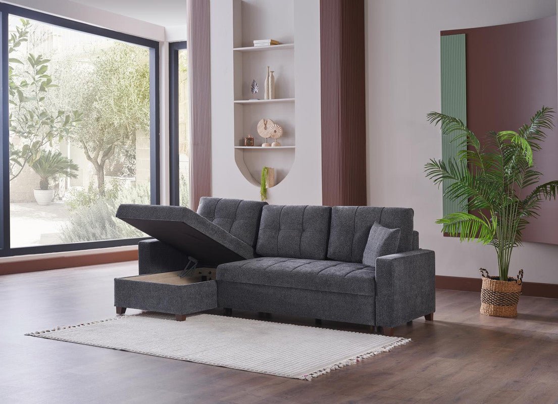 Mocca Sleeper Sectional 3 Pieces by Bellona