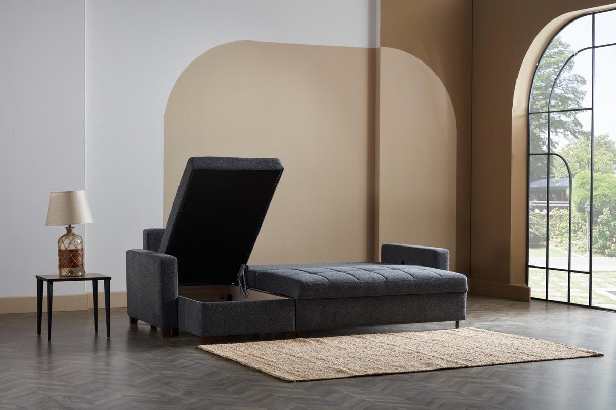 Mocca Sleeper Sectional 3 Pieces by Bellona