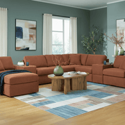 Modmax 3-Piece Sectional with Storage Chaise Spice Option A